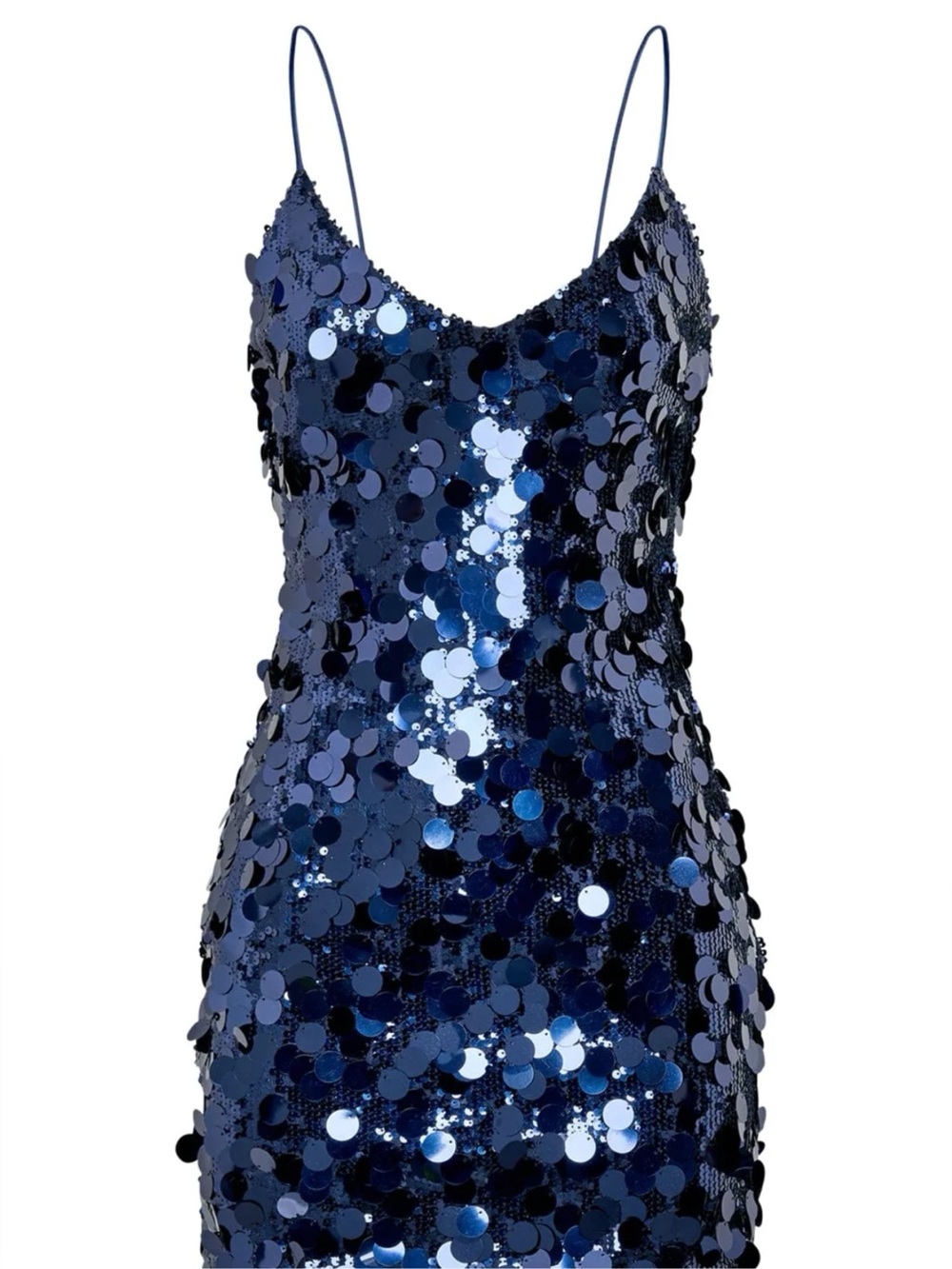 Meshki Romilly Navy Sequin Mini Dress Sz S VGUC
